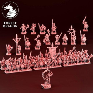september 2021 forest dragon home all miniatures 3d print model - Mito3D