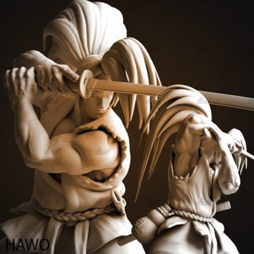 Schienbein Samurai beschlagen haohmaru jigokuhen 3D print model - Mito3D