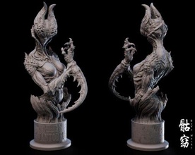 esqueleto demonio mentodea g modelo stl hogar casa 3d impresión 3d print model - Mito3D