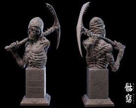 skeleton undead zombie Zombie 3d print model - Mito3D