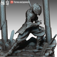 esqueleto Guerreiro demônio samurai 3d print model - Mito3D