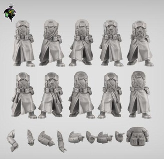 spacenaz stl pack reptilian overlords miniatures 3d print model - Mito3D