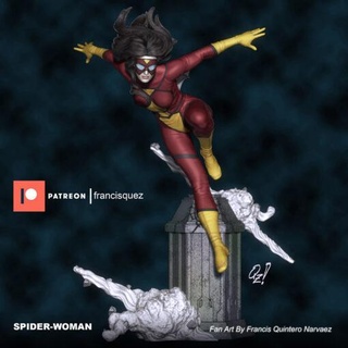 spider woman able model stl home marvel spiderman 3d print model - Mito3D