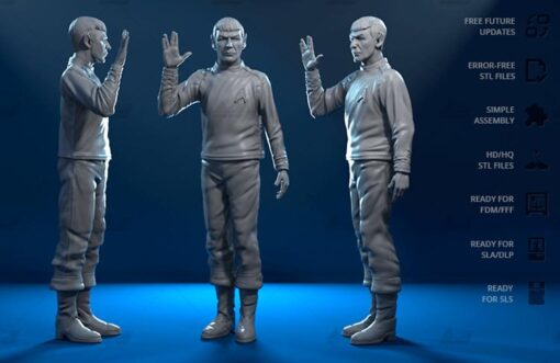 spock star wanderung modell daten stl zuhause haus 3d drucken 3D print model - Mito3D