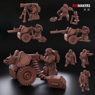 acciaio guardia pesante supporto squadra imperia redmakers casa miniature 3d print model - Mito3D