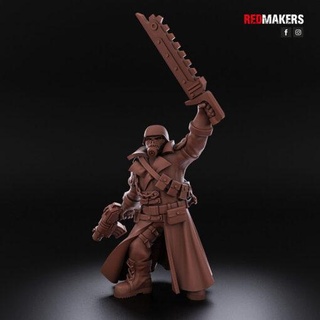 steel guard officer imperial force redmakers home miniatures 3d print model - Mito3D
