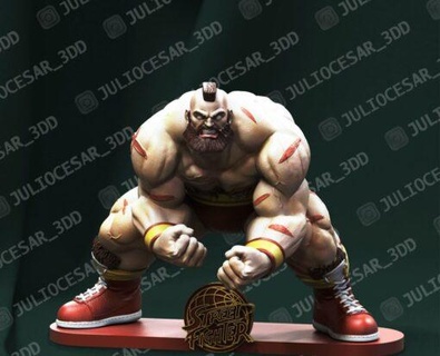 street fighter zangief ing model stl home games 3d print model - Mito3D