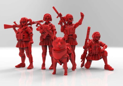 strike team sakura turnbase miniatures home 3D print model - Mito3D