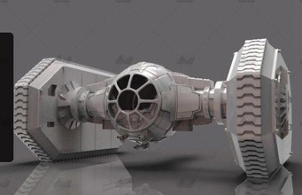 gravata guerra estelar nave espacial ed modelo dados stl casa filmes estrela guerras 3d print model - Mito3D