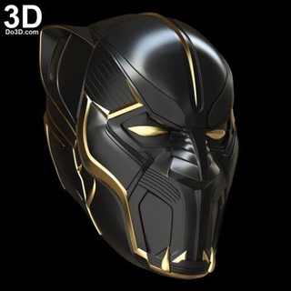 tchaka king helmet black panther able model stl home marvel 3d print model - Mito3D