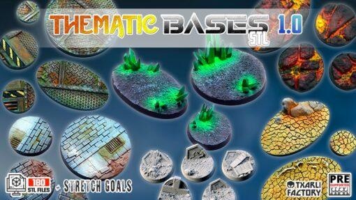 thematic bases 500+ txarli factory miniatures 3d print model - Mito3D