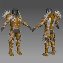 tyrael armor diablo able model stl home games 3d print model - Mito3D