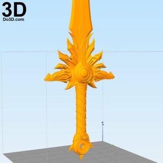 Tyrael diablo el druin espada capaz modelo stl casa 3d impressão 3d print model - Mito3D