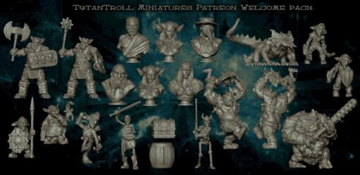 tytantroll pack ing model stl home miniatures 3D print model - Mito3D