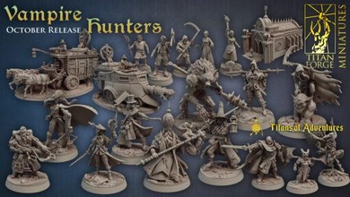 vampire hunters 202010 able model stl home miniatures titan forge 3d print model - Mito3D