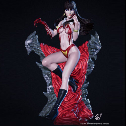 vampirella + ekstra hünerli model stl ev 3d yazdır 3D print model - Mito3D