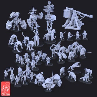 welcome pack orc king home miniatures 3d print model - Mito3D