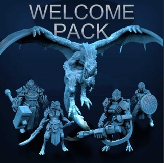 welcome pack velrock art home miniatures 3d print model - Mito3D