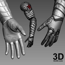 winter soldier bucky arm able model stl home 3d print 3d print model - Mito3D