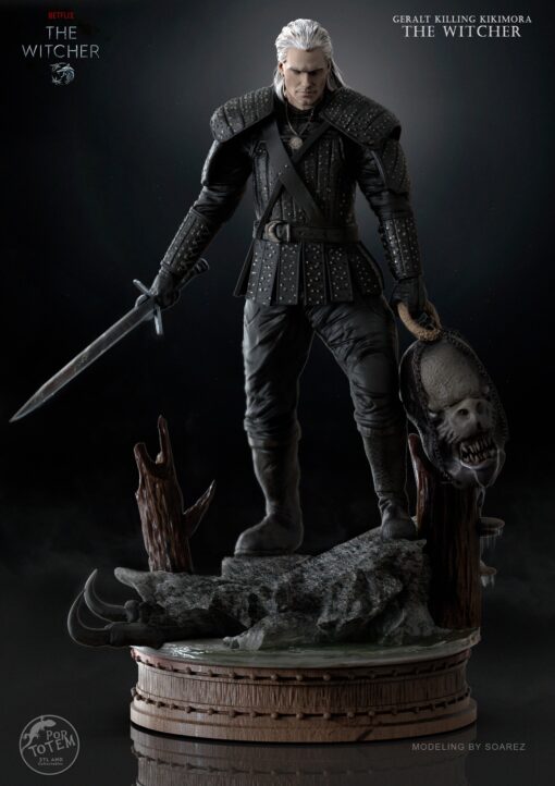 witcher geralt ing modello stl casa 3d stampa 3D print model - Mito3D