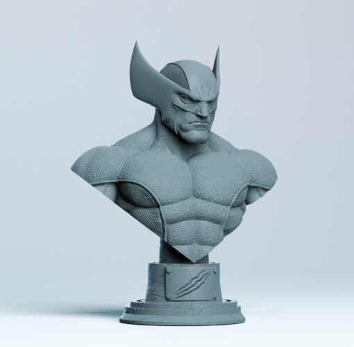 wolverine bust ing model stl home marvel 3D print model - Mito3D