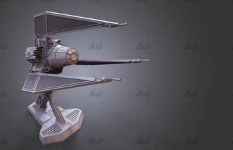 wing combattant fantôme titane 3d print model - Mito3D
