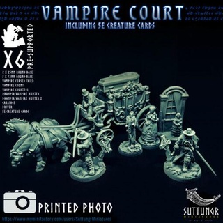 x6 vampiro Tribunale abito miniature 3d print model - Mito3D