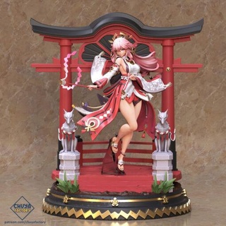 yae miko able model stl home games genshin impact 3d print model - Mito3D
