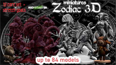 zodiaco miniature oggetti collezione 3d print model - Mito3D