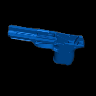 45 airsoft pistola 3d modelli scarica creality nube 3d print model - Mito3D