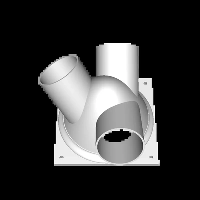 120mm 3way court 3d modèles télécharger créalité nuage 3d print model - Mito3D