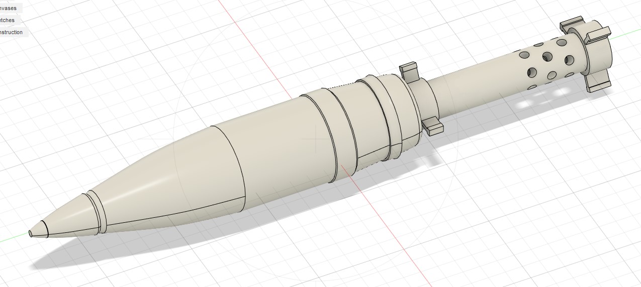 120mm argamassa 3D print model - Mito3D
