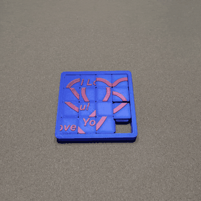 15 puzzle 39 valentinstag tag' 3d modelle download realität wolke rätsel brain teasers 3d print model - Mito3D