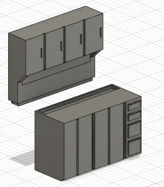 1 18 gabinete garagem ambiente 3d modelos baixar crialidade nuvem 3D print model - Mito3D