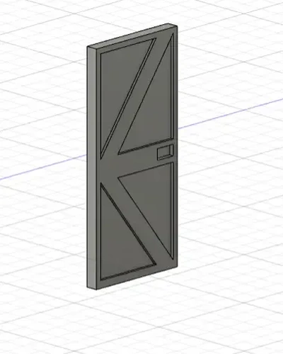 1 18 porte acceso d puerta 3d modelos descargar crealidad nube 3d print model - Mito3D