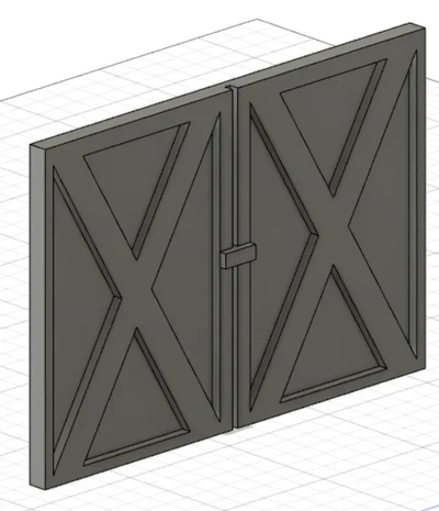 1 18 porte garaje f puerta 3d modelos descargar crealidad nube 3d print model - Mito3D