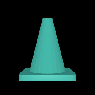 1 35 traffic cone 3d models download creality cloud Toys & Games 3d print model - Mito3D