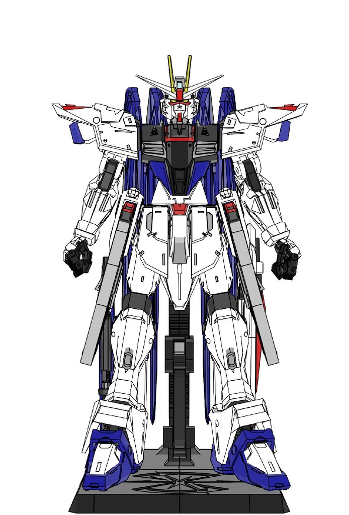 1 60 Freiheit Gundam zgmf x10a 3D print model - Mito3D