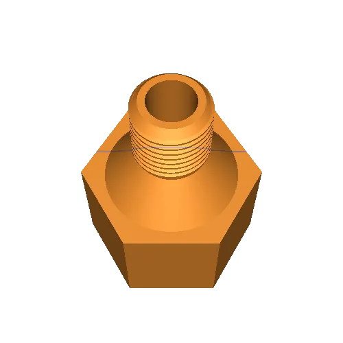 1 8 npt male to 4 female 3d models download creality cloud 3D print model - Mito3D