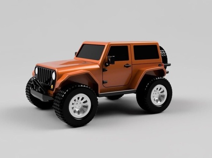 2 door jeep cow boy pleinement imprimable 3d modèles Télécharger créalité nuage 3d print model - Mito3D