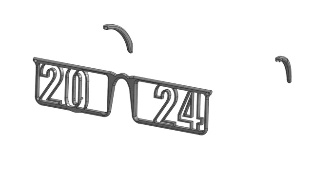 2024 brille 3d modelle download realität wolke 3d print model - Mito3D