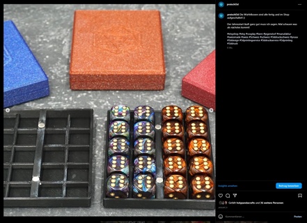 20xd6 dado scatola magnetico penna carta pnp tcg Magia tavola gioco 3d print model - Mito3D