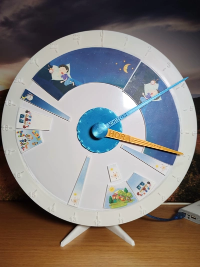 24h l'horloge gamins 3d modèles télécharger créalité nuage 3d print model - Mito3D