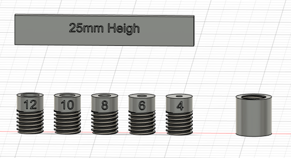 25mm parada perfuração maquinaria equipamento 3d print model - Mito3D