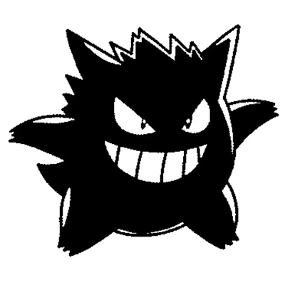 2d gengar 3d modelos descargar crealidad nube 3d print model - Mito3D