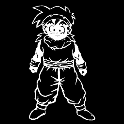 2d gohan 3d modelos descargar crealidad nube 3d print model - Mito3D