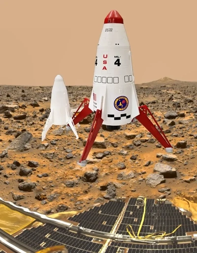 2x mars lander 3d modeller indir creality bulut 3d print model - Mito3D