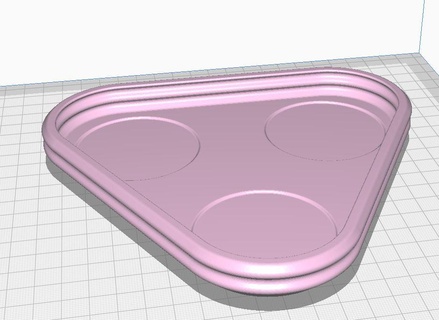 3 flower pot plate Others 3d print model - Mito3D
