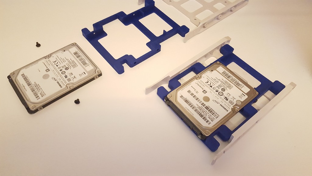 3 Zoll 2 hdd ssd Halterung 3D print model - Mito3D