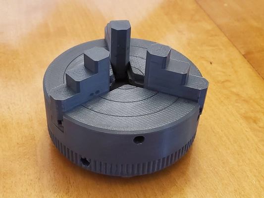 3 jaw chuck simple version 3d models download creality cloud 3d print model - Mito3D